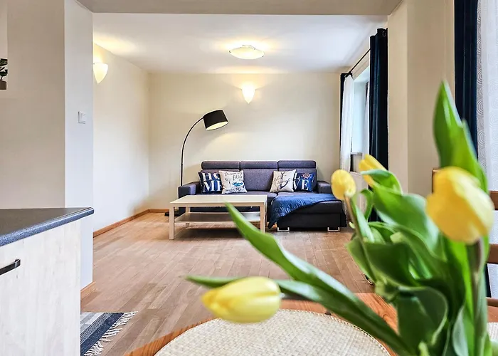 아파트 Visit Baltic - Przy Promenadzie Kapitanski 슈비노우이스쳬